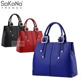 SoKaNo Trendz SKN801 Premium PU Leather Bag Handbeg Wanita- Blue