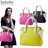 SoKaNo Trendz SKN809 Eurpean Style Smiley Premium PU Leather Bag Handbeg Wanita- Green