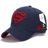 Superman Baseball Cap Hats for Men Women Adjustable S Logo Letter Casual Outdoor Snapback Hat(red&dark blue)
