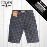 TITANUM BIG SIZE Checkered Short Pant TCSP507 (Grey)