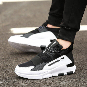 UCOM 2018 London New Sports Shoes Lace Platform Shoes Trend of Solid Color Casual Shoes Kasut Lelaki