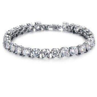 ZUNCLE Italy imports of Diamond fine diamond Ladies Fashion Bracelet (White)