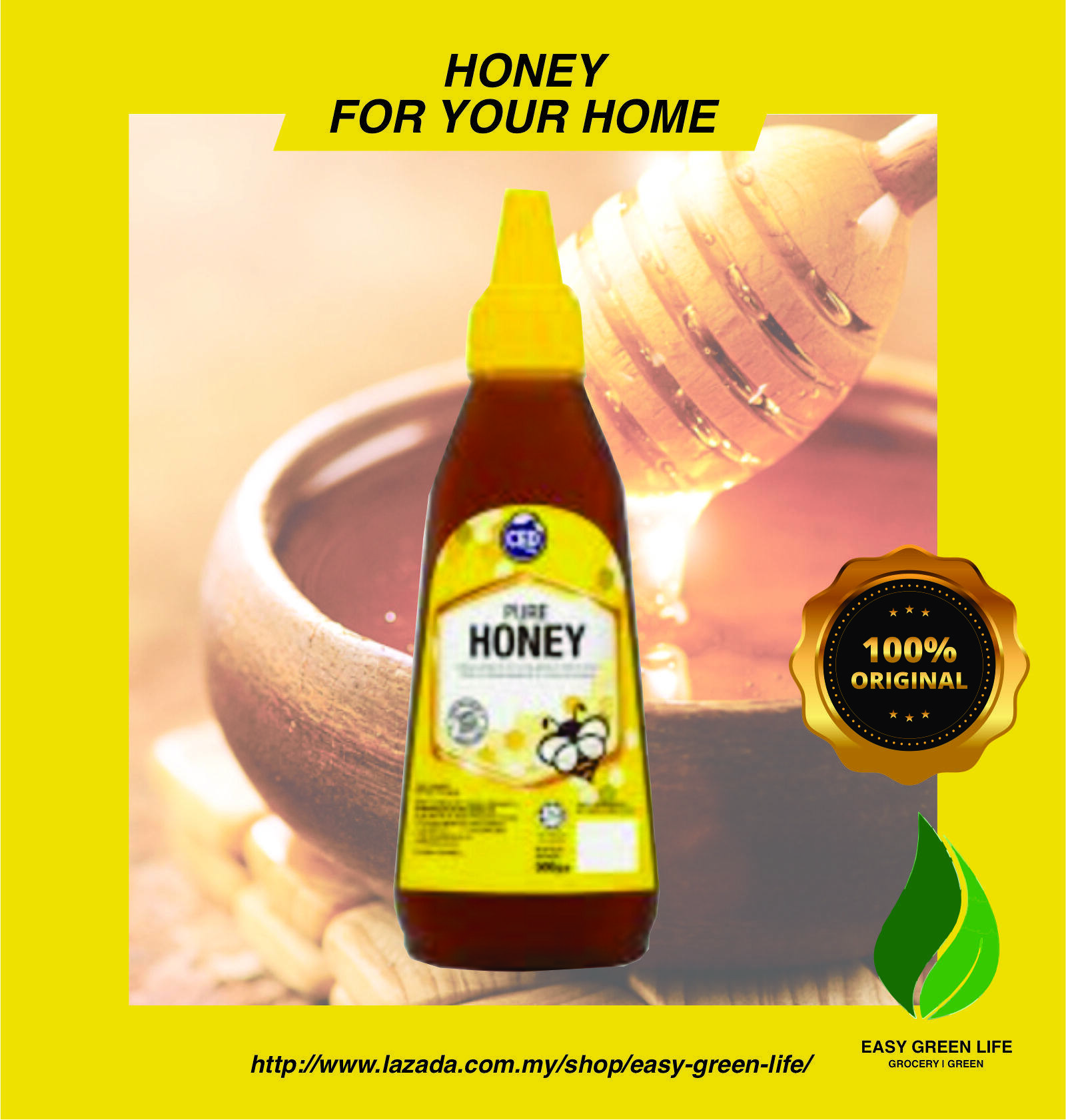 EGL CED Pure Honey 380g/Honey Asli