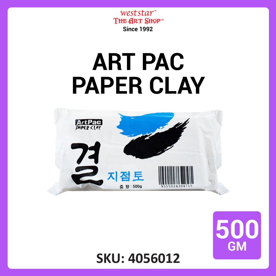 [Weststar TAS] ArtPac Paper Clay Artpac Paper Clay Artpac White Paper Clay500g / Air Hardening Clay
