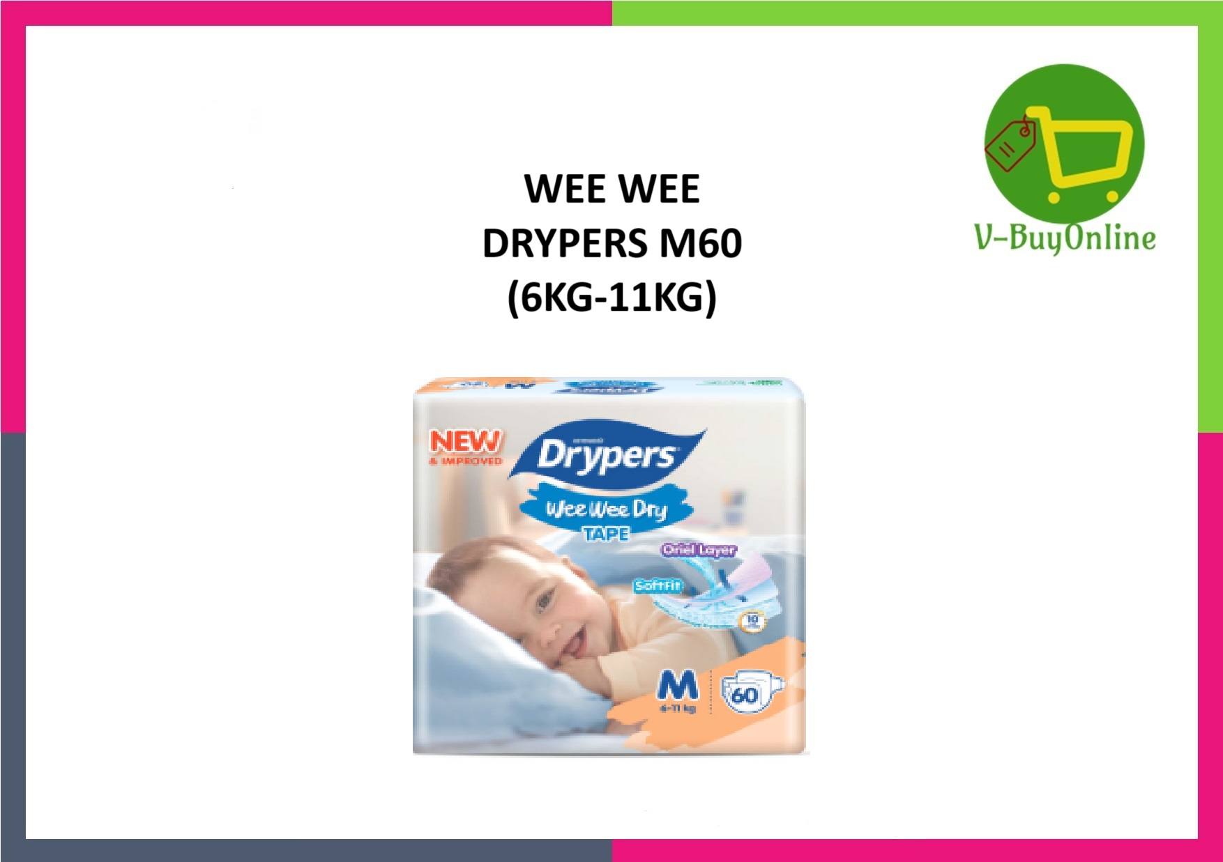 WEE WEE DRYPERS M60