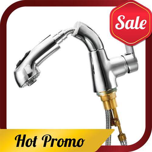 European-style Pull Out Single Connection Bathroom Tap Stud Installation Rotatable Sink Water Faucet
