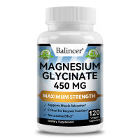 Magnesium Glycinate 450 mg supports muscle joint and heart health for maximum absorption of mineral supplement