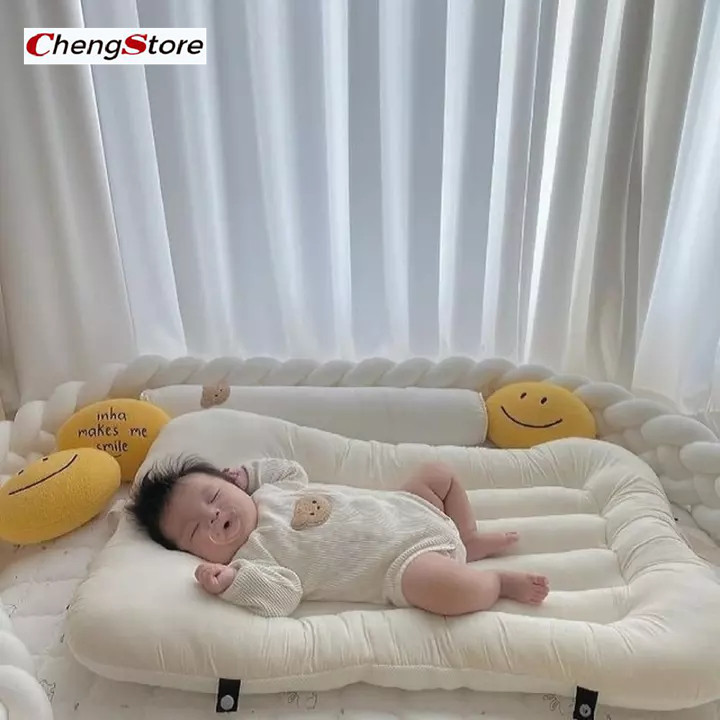 Foldable Newborn Baby Lounger Bionic Bed 婴儿床 - Non-slip Breathable Baby Mattress Portable Sleeping Mat