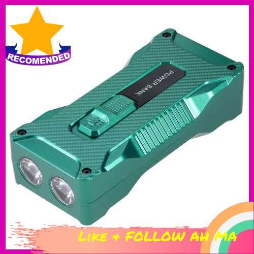 BEST SELLER Portable Charger Lightweight 10000mAh Power-Bank Fast Charging Power Bank Bright Flashlight Power Bank for Cellphones Tablet BT Headphones (Green)