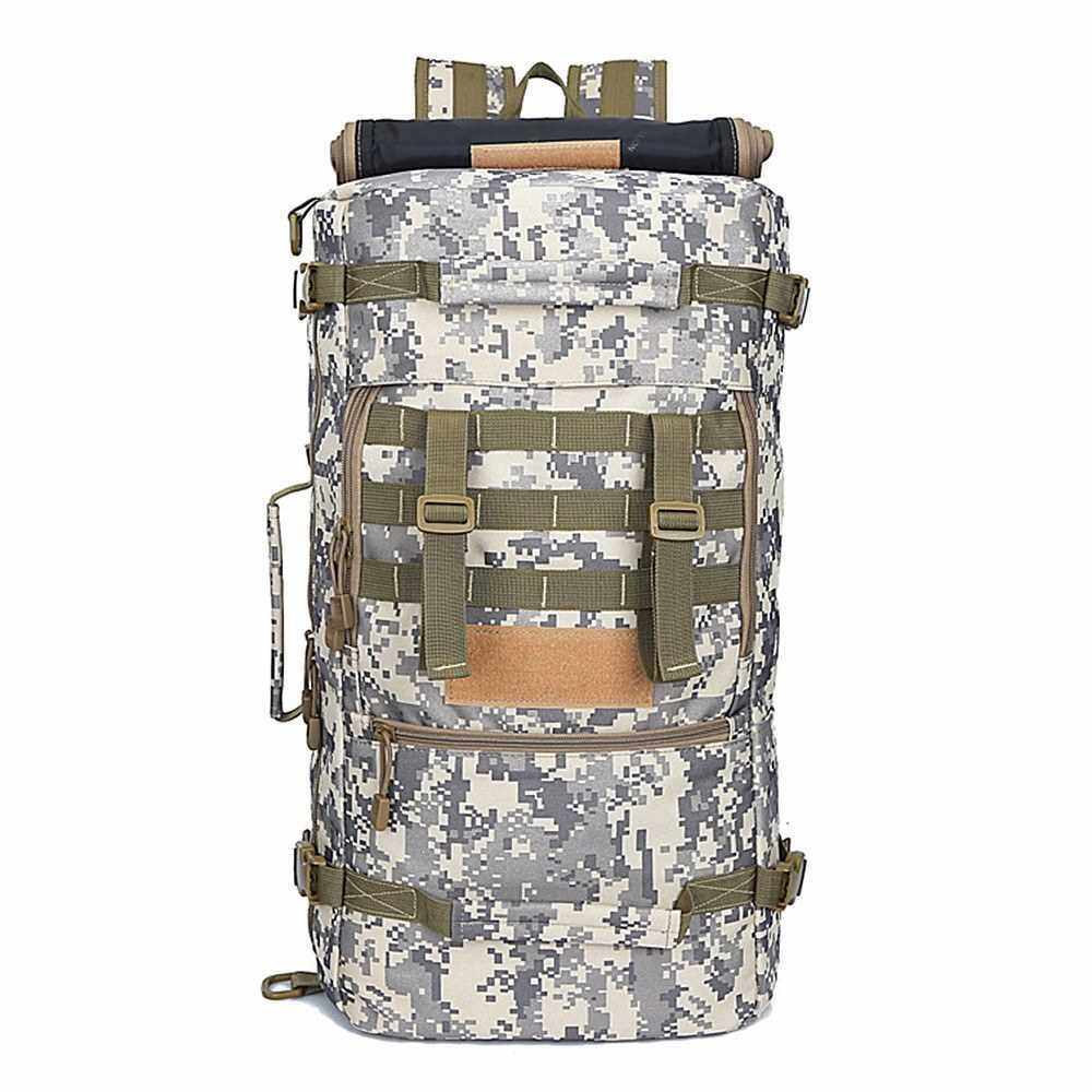 50L Breathable Waterproof Large Capacity Outdoor Tactical Backpack (Camouflage1)