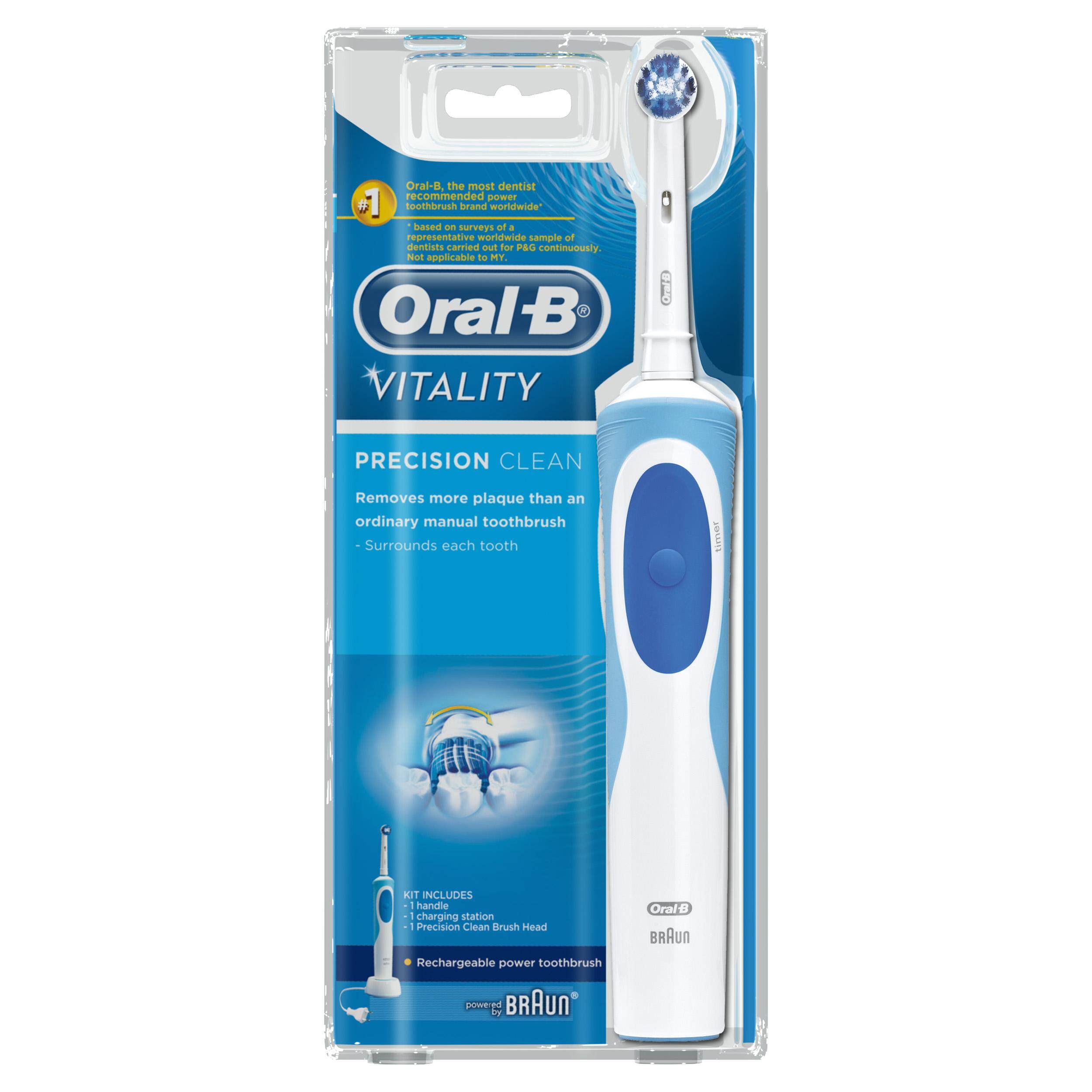 Oral-B Vitality Precision Clean Electric Toothbrush & Floss Action ...