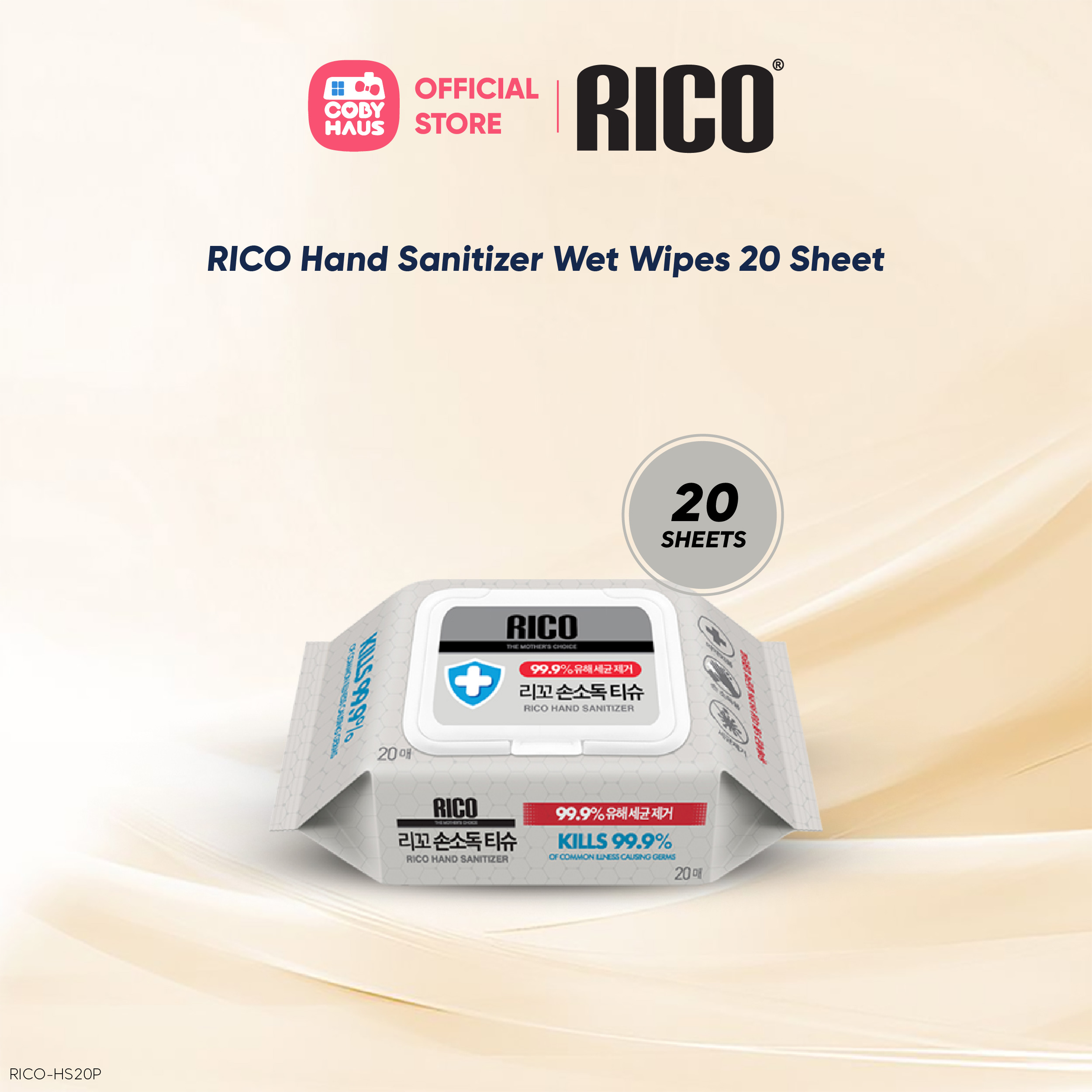 RICO Korea Premium Ultra Pure Water Baby Wipes (EXP: 2026/2027)