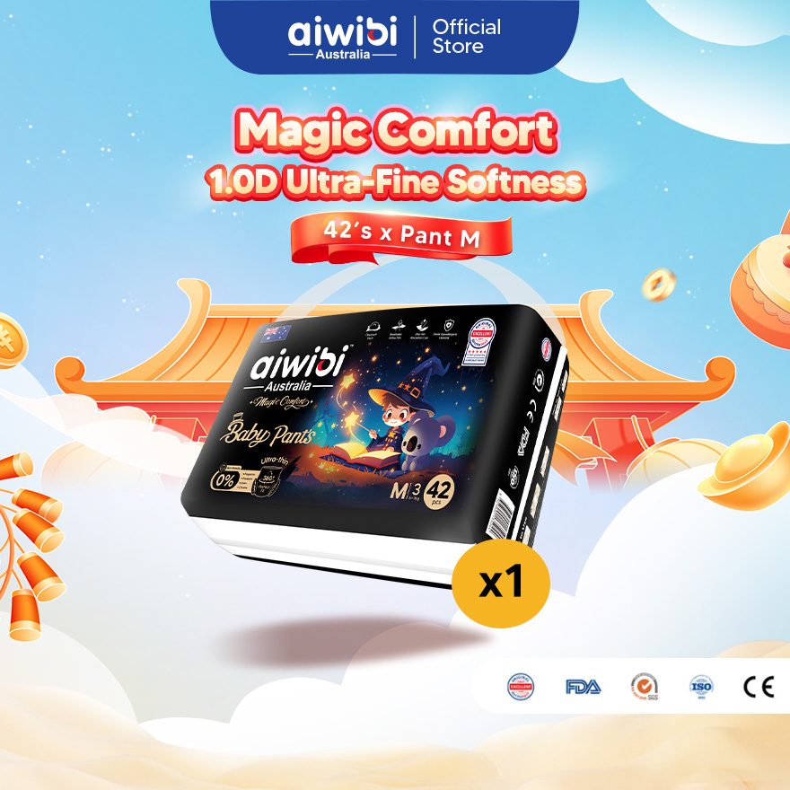 Aiwibi Baby Diapers Magic Comfort (Pant)(Lampin Bayi Aiwibi)