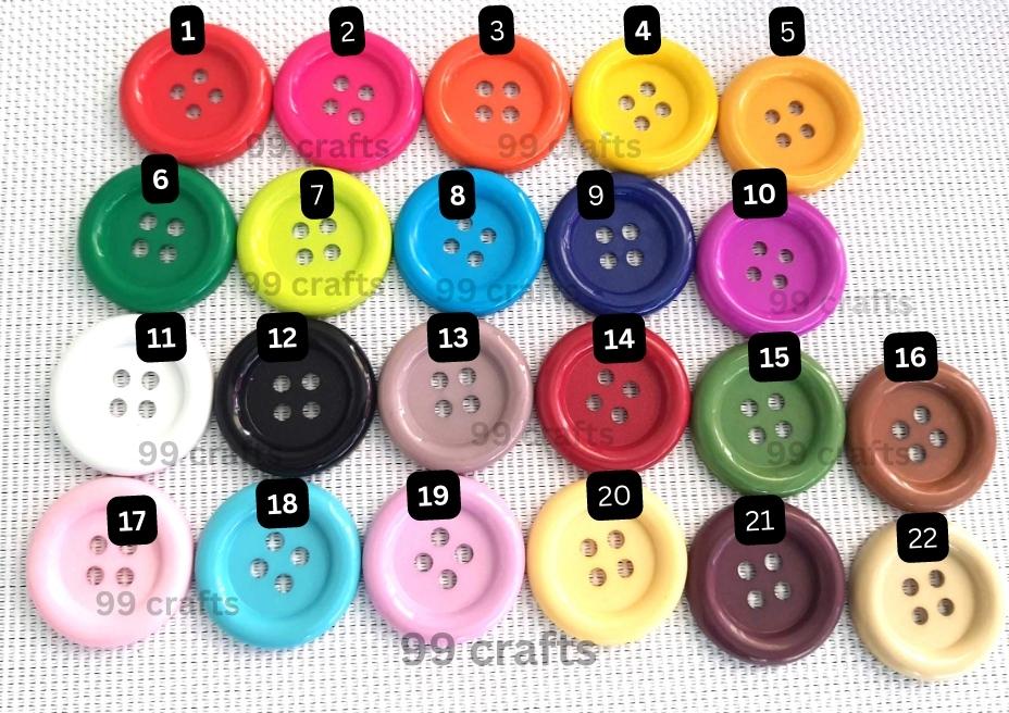 1 pcs 4 holes Big buttons size 33mm for sewing crafts you pick colors