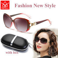 IMPALA QT102L Womens High Quality Sunglasses Real TAC Lens 100% Anti UV HD Lens Block Sunshine Fashion Large Lens Sunglasses with Luxury Pearls for Female With Freebie Glasses Case
