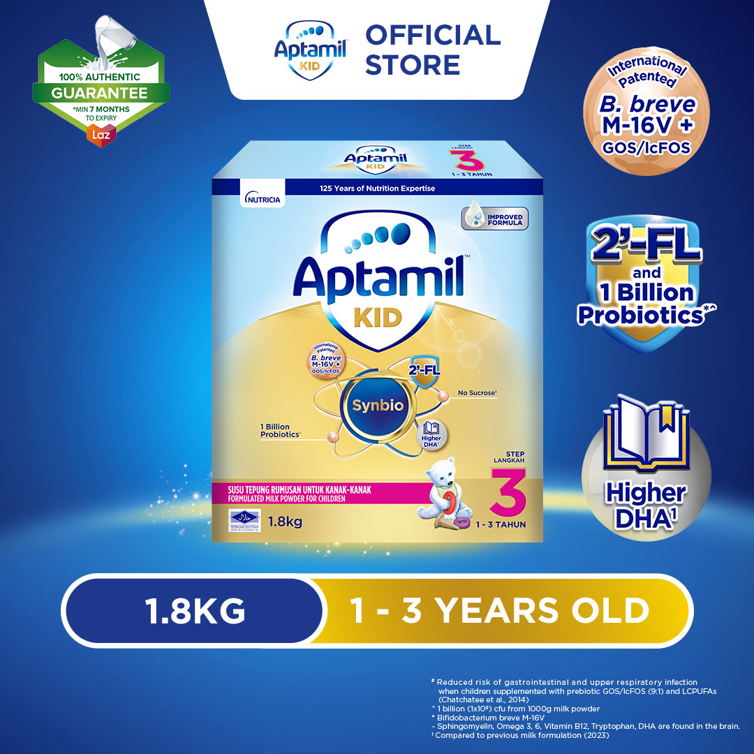 Aptamil KID Step 3 Growing Up Formula 1 - 3 years 1.8kg (Susu Milk Powder 奶粉)