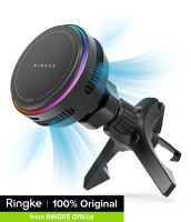 Ringke Qi2.2 25W MagSafe Compatible Car Charger Mount with Peltier Cooling Qi2 Wireless Fast Charging for Apple iPhone and Samsung Galaxy Secure Magnetic Holder