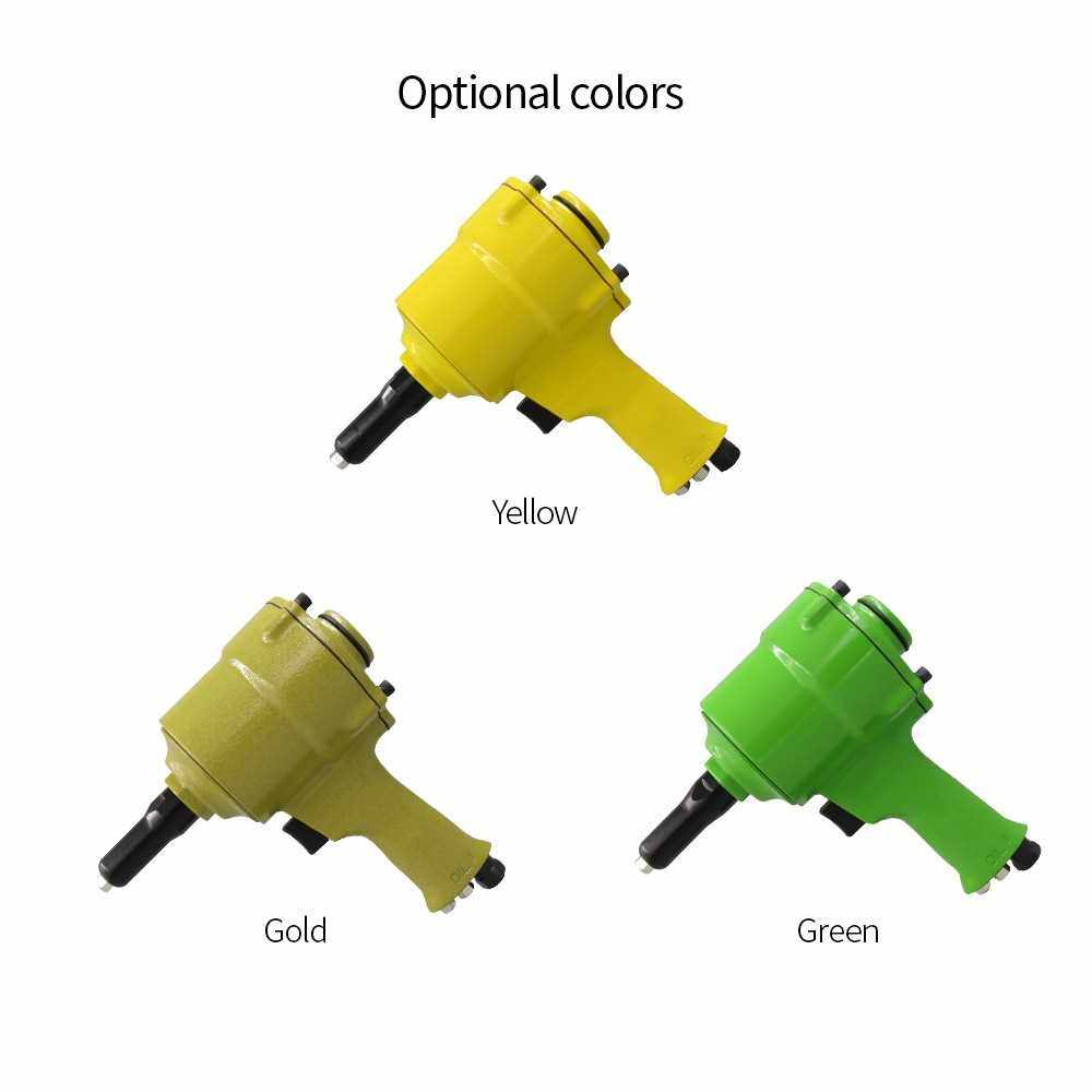 Best Selling Pro Air Riveter Pneumatic Pistol Type Pop Rivet Gun Air Power Operated Riveter (Green)