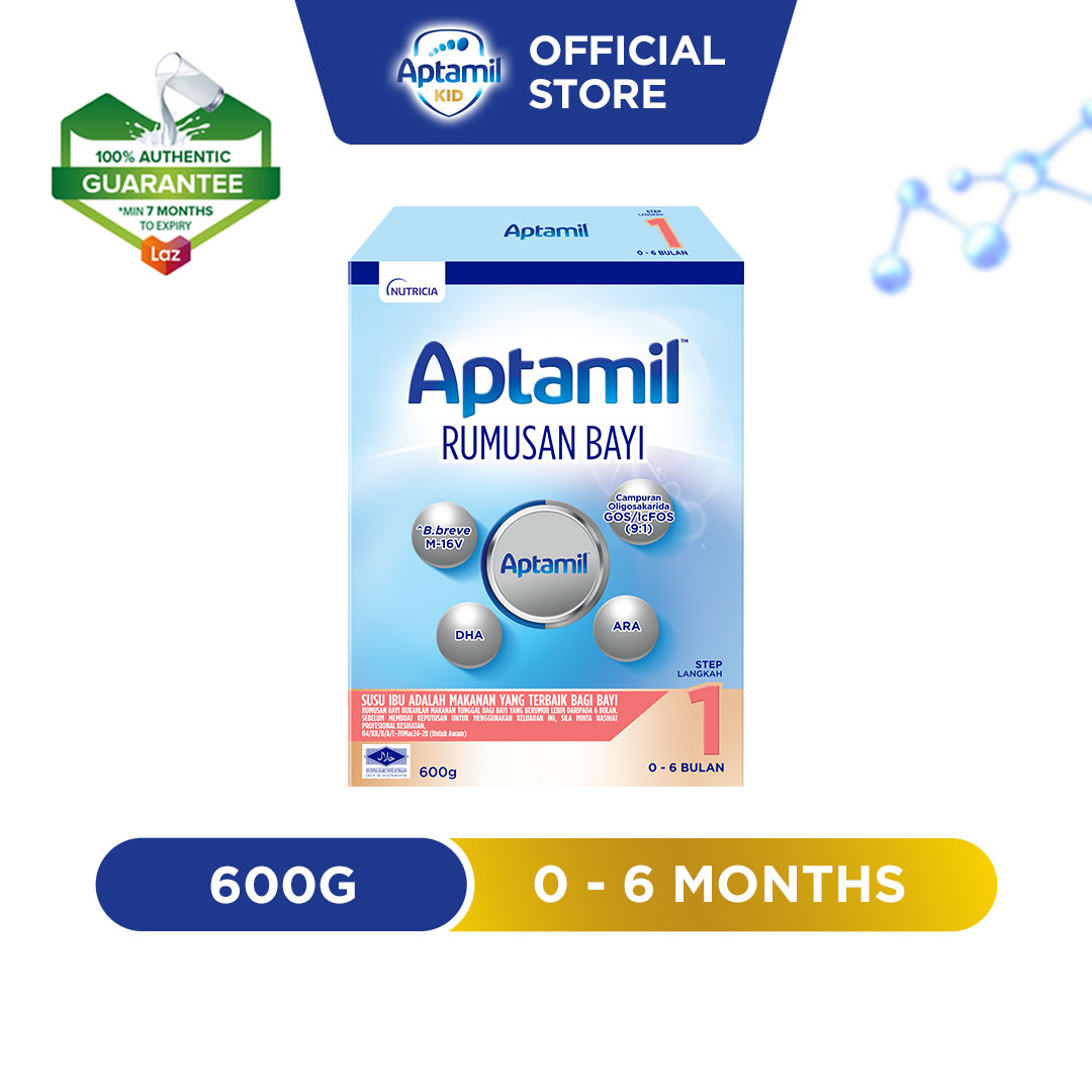 Aptamil Step 1 Infant Milk Formula 0 - 6 months 600g (Susu Milk Powder 奶粉)