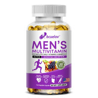 bcuelov Mens Multivitamin - Contains vitamins A B C E K B6 B12 - Strengthens brain heart immunity