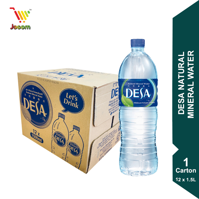 Desa Natural Mineral Water 1 Carton (12 x 1.5L) [KL & Selangor Delivery Only]
