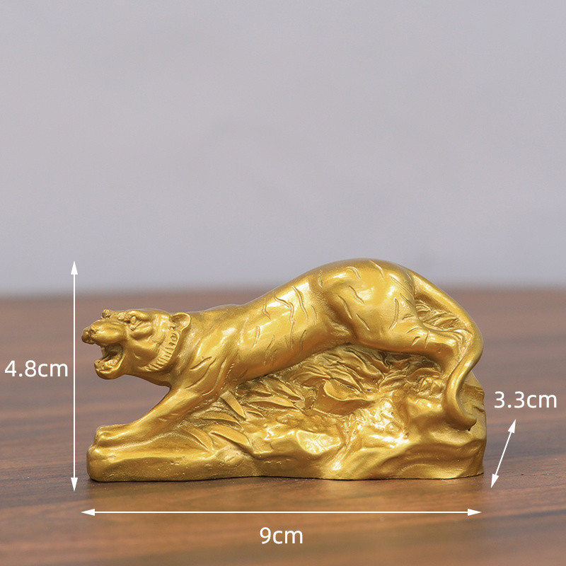 【Ship in 24H】新款仿铜十二生肖组合摆件大号鼠牛虎兔龙蛇马羊猴鸡狗猪家居风水装饰Zodiac Ornaments Rat Ox Tiger Dragon Chicken Office Home Decorations