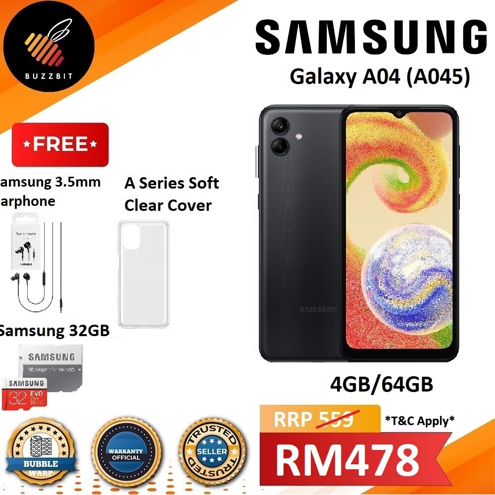 samsung galaxy a04 black