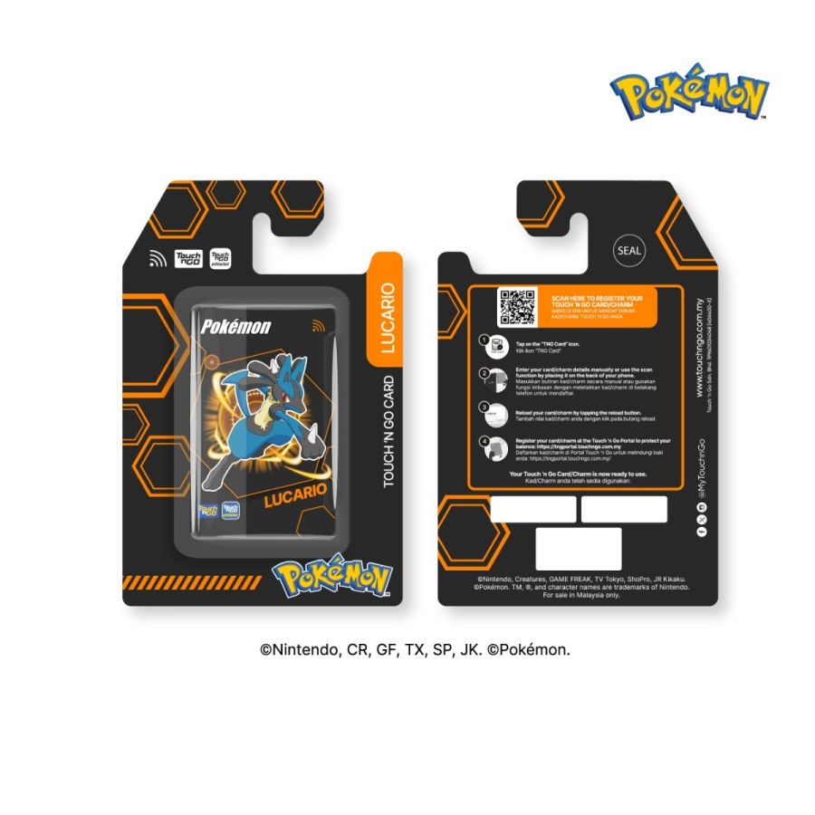 Touch n Go Pokemon Special Edition LED Card Pikachu Lucario Mimikyu Support NFC topup