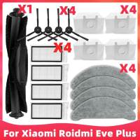 Accessories For Xiaomi Roidmi EVE Plus Robotic Vacuum Cleaner Mop Cloth Hepa Filter Brush Dust Bag Replacement Spare Parts