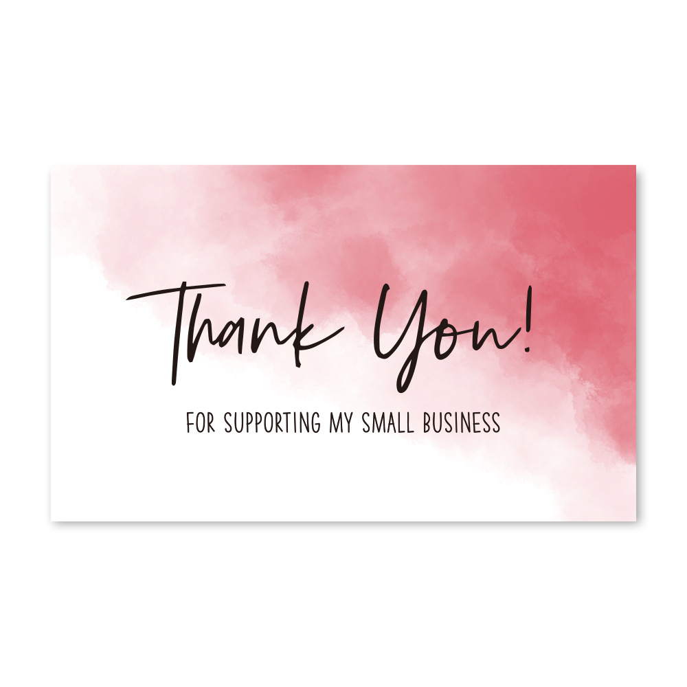 (30pcs) Thank you card / 5 stars rating card 感谢卡 5星好评卡 Free Gift Greeting Card
