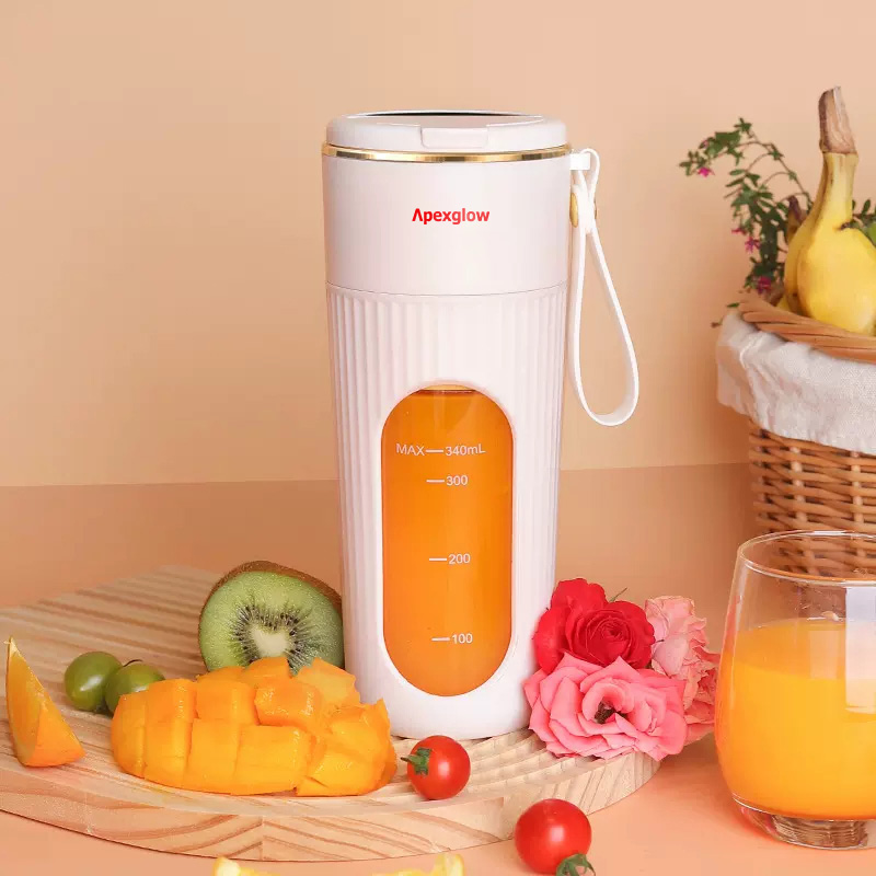 340ml Portable Blender 3000mAh USB-C Fast Charge 14 Stainless Blades BPA-Free Baby Food Maker Auto Safety Lock | MY Stock