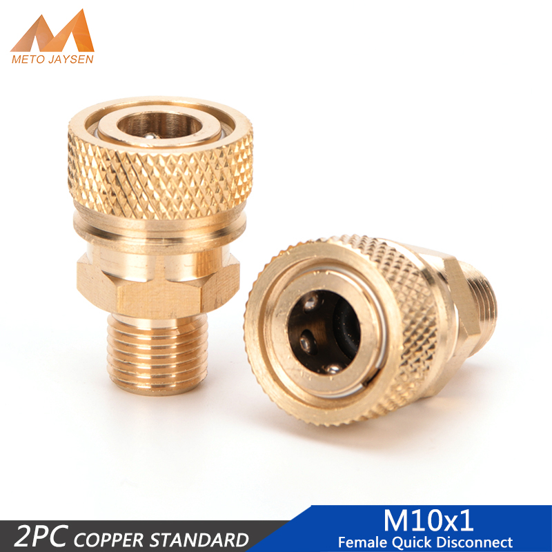 2 cái/bộ m10x1 chủ đề nam ngắt kết nối nhanh chóng PCP bơm khí nén 8mm không khí bơm lại Coupler ổ cắm đồng phụ kiện