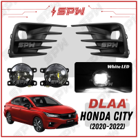 Honda City (2020-2022) DLAA White LED 6000K Fog Lamp Fog Light Spot Light Foglamp Foglight Spotlight Sedan Hatchback GN2 GN3 GN5 GN6 2020 2021 2022 2023