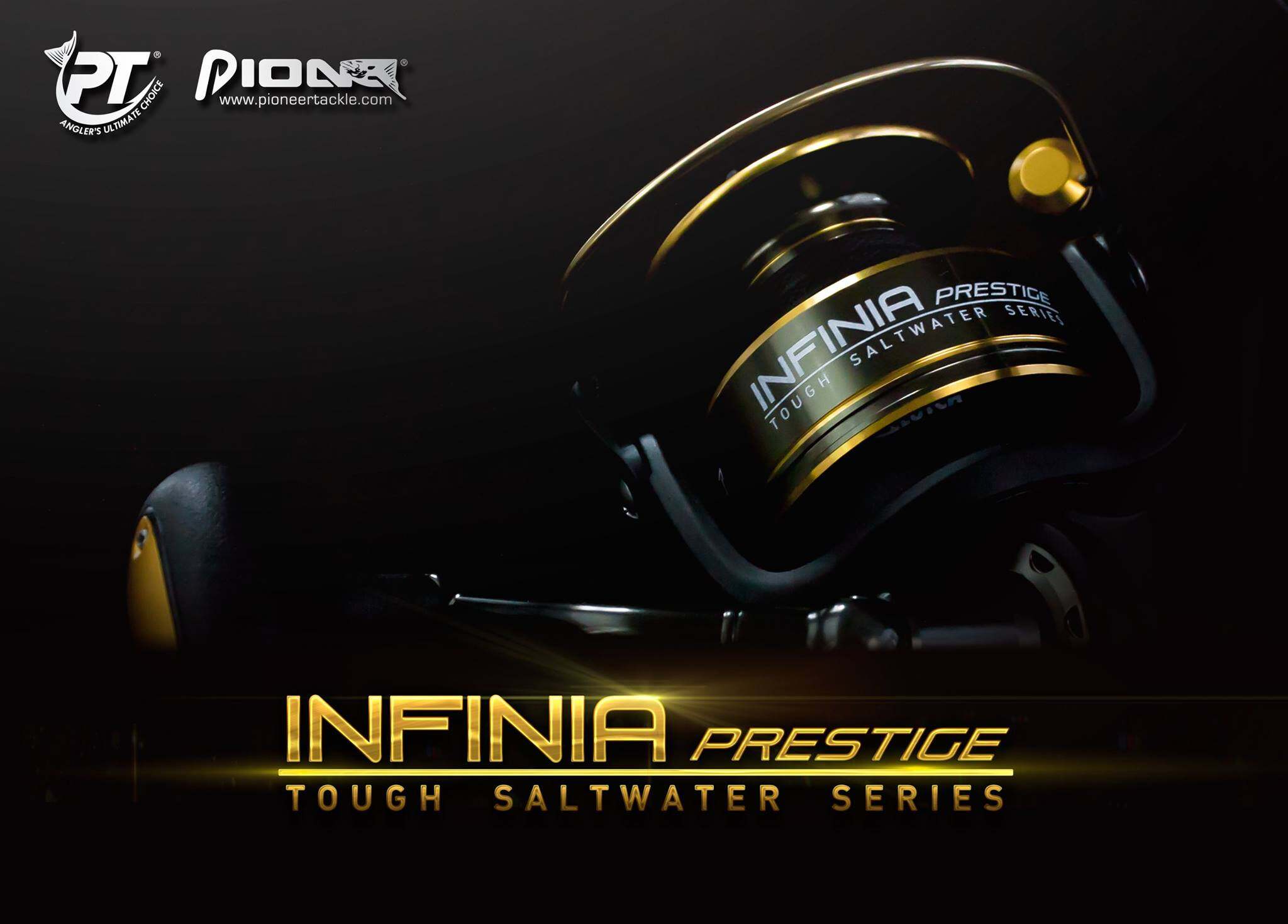 PESCA - PIONEER Infinia Prestige SW Spinning Reel 5000/6000/8000 7 Ball Bearing Max Drag 8kg - 14kg Ready Stock