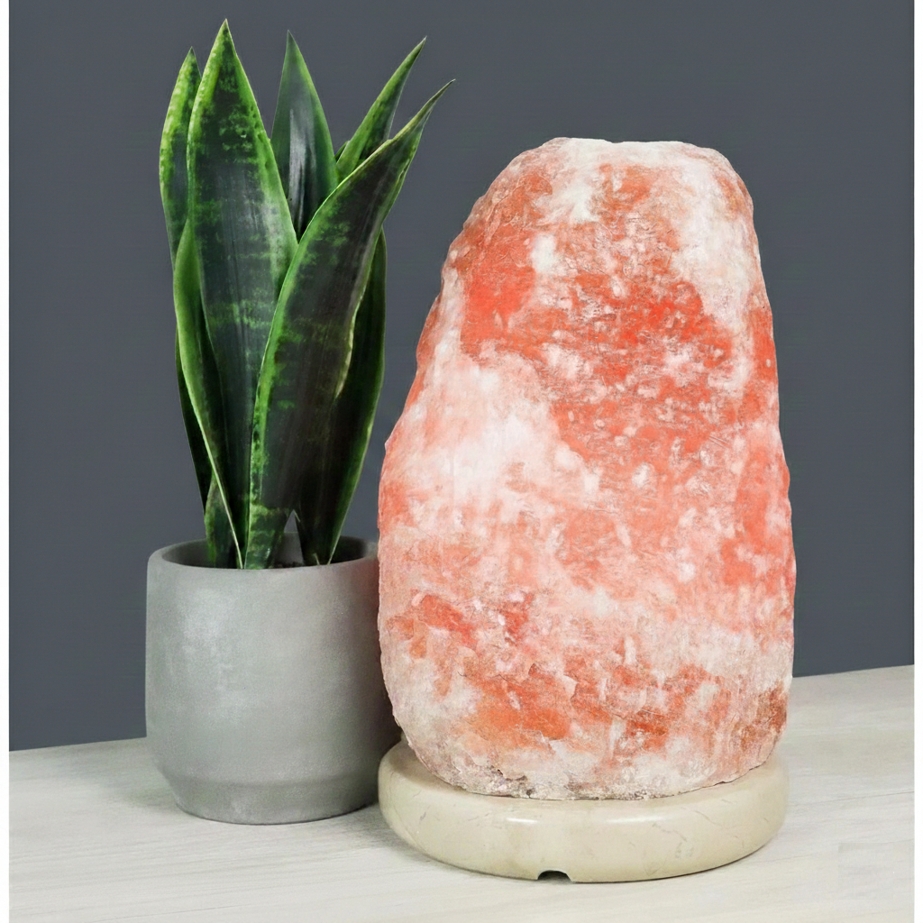 Natural Himalayan Crystal Salt Lamp with Rock Base - 2 3 4 kg - Night Light Attract Decor - Indoor Lighting
