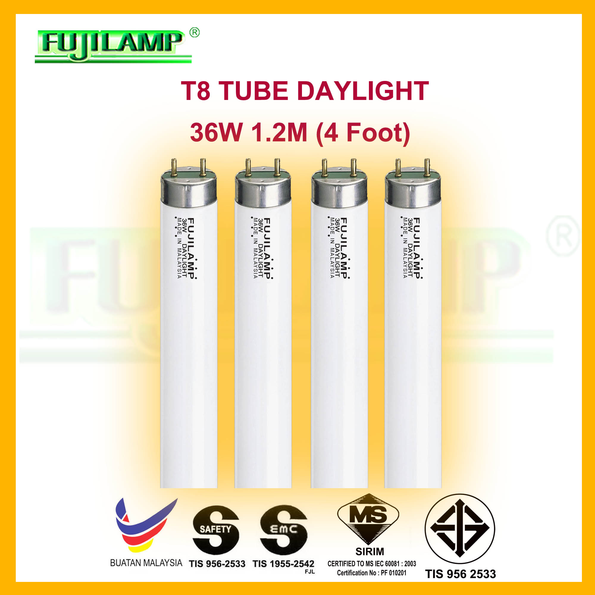 Lampu Kalimantan Flourescent lamp FL T8 TUBE GLASS 1FT 10W 2FT 18W 3FT 30W 4FT 36W 5FT 58W Daylight/Warmwhite/Coolwhite