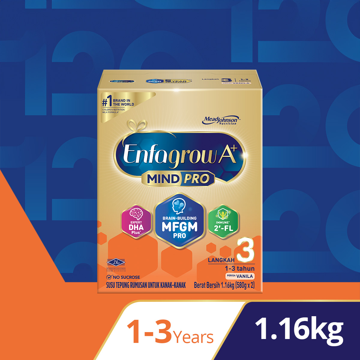 Enfagrow A+ Step 3 - 1.16kg ORIGINAL / VANILLA Susu Milk Formula Powder