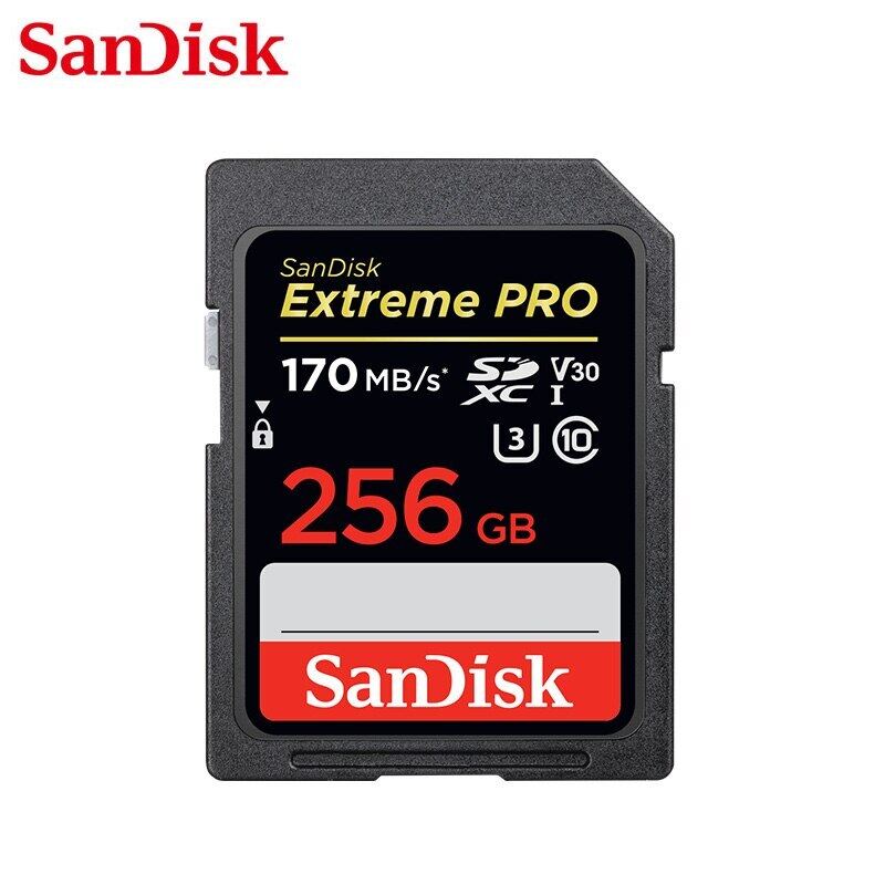 SanDisk Extreme PRO U3 Thẻ SD 512GB 256GB 128GB 64GB SDXC Thẻ Nhớ UHS-I Tốc Độ Cao Class 10 170 MB/giây V30 Cho Máy Ảnh
