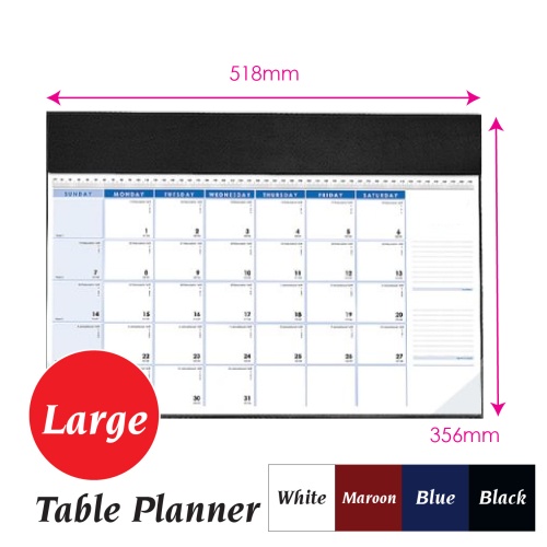 2026/2027 Table Planner | Personal Desk Planner | Office Planner PVC Diary For Meeting (02PDP) (02TP) | Table Organizer | 臺歷