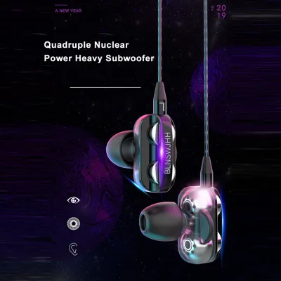 Wired Earphone HiFi Super Bass 3.5mm In-Ear Headphone Stereo Earbuds Ergonomic Sports Headsest Birthday Gift