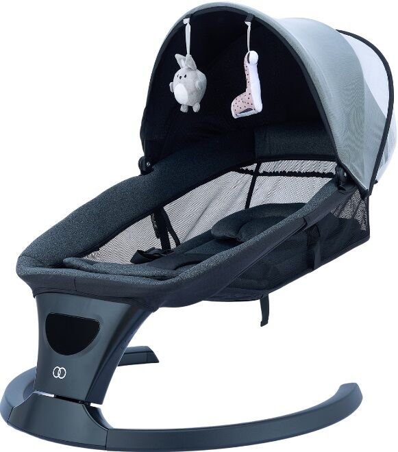 Koopers Lena+ Multi Function Remote Electronic Baby Swing/Automatic Baby Swing Bed Free Baby Toys Teether Gigit Mainan Bayi Mombella