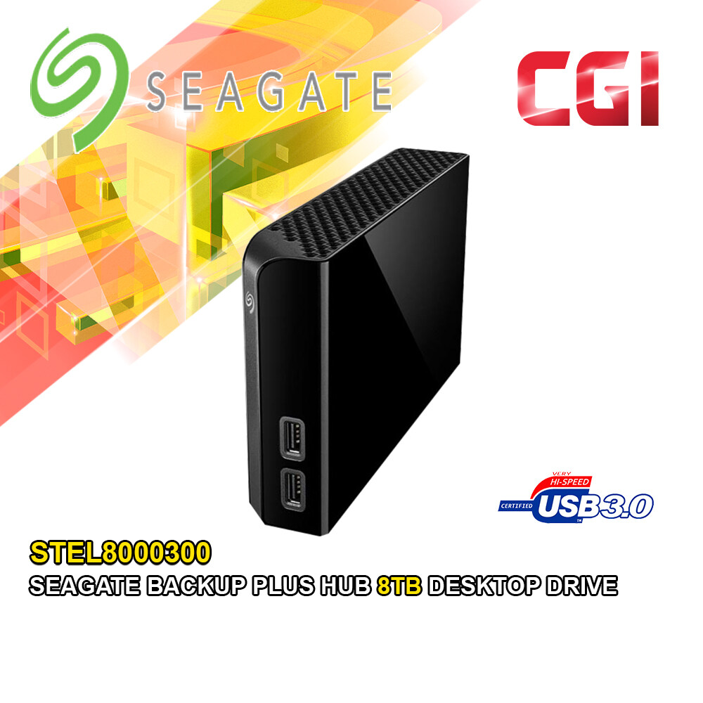 Seagate Backup Plus Hub 8TB Desktop Drive (STEL8000300)