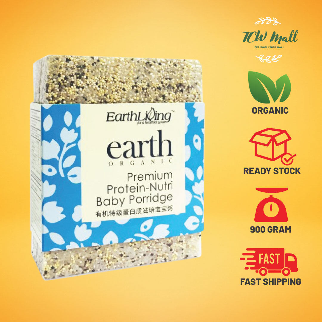 Earth Living Organic Premium Protein-Nutri Baby Porridge | Organik Bubur Bayi Protein-Nutri Premium 900g