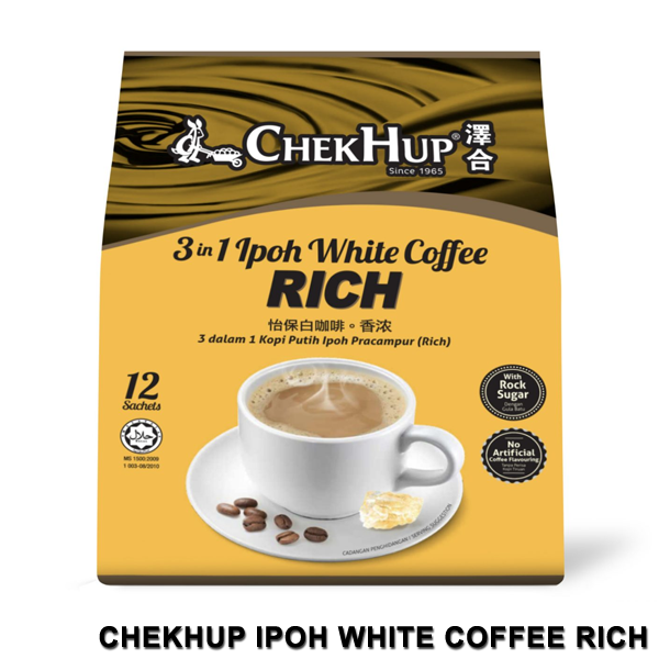 Chek Hup 3 in 1 Ipoh White Coffee - Rich (40g x 12s)