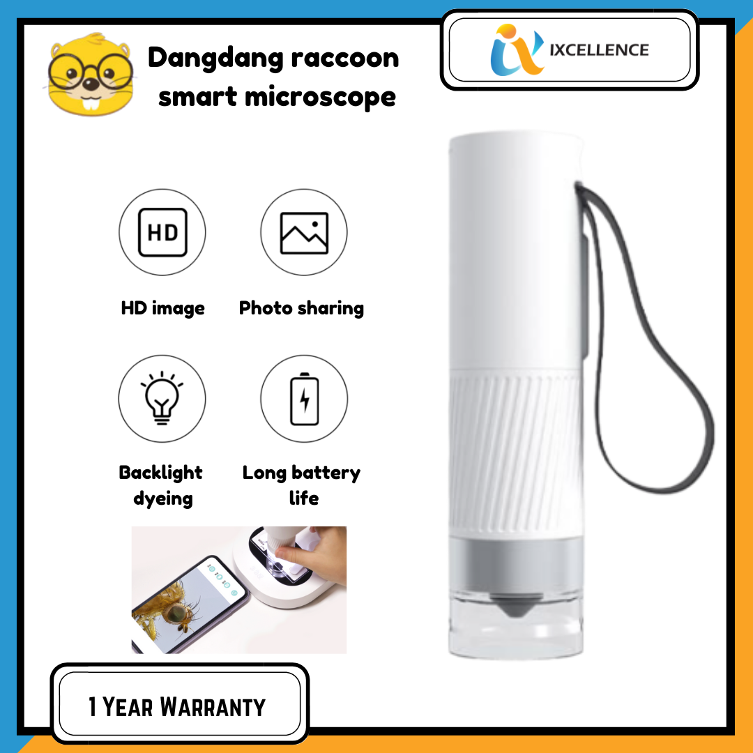 [IX] Xiaomi Youpin Dang Dang Raccoon Smart Microscope HD Lightweight with LED
