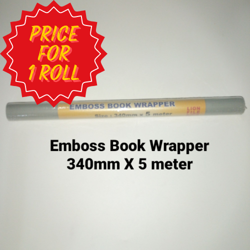LION SUPER CLEAR BOOK WRAPPER / SUPER CLEAR BOOK COVER / EMBOSS BOOK WRAPPER / EMBOSS BOOK COVER/F5 BOOK EXERCISE