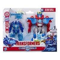 Transformers CYBERWORLD Optimus Prime & Autobot Mirage High Seas Heroes Energon Surge Action Figures | G31815L00