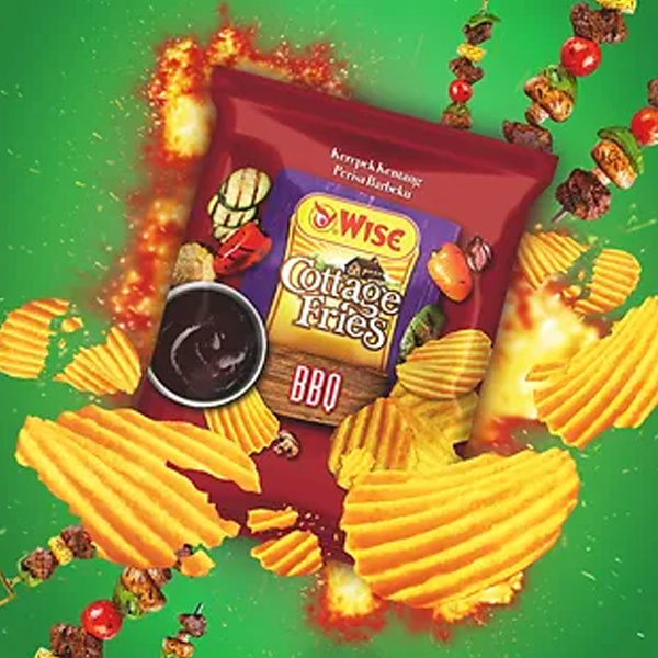 Wise Cottage Fries Bbq Potato Chips 160g