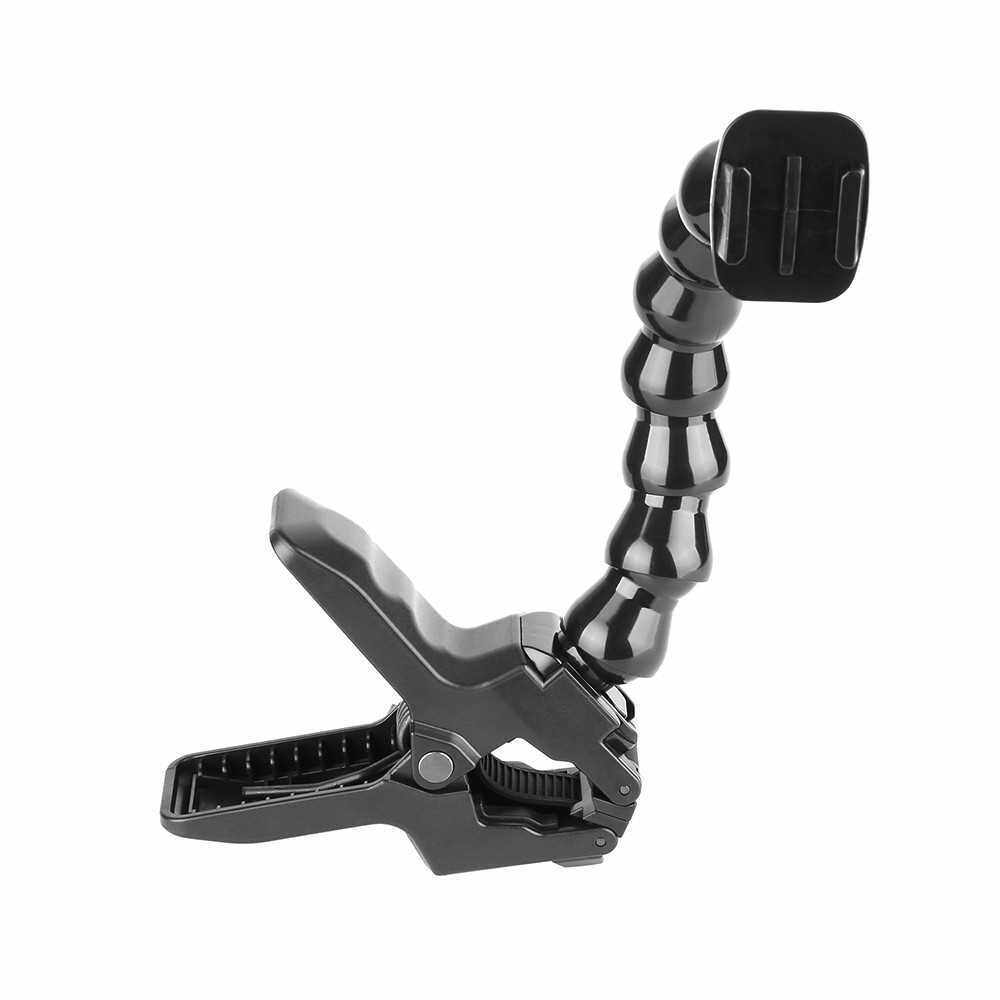 Flexible Action Camera Clamp Mount Adjustable Bracket Holder Stand for GoPro Hero 7/6/5/4 for SJCAM Xiaomi Yi 4K 4K+ Sports Cameras Accessories (Standard)