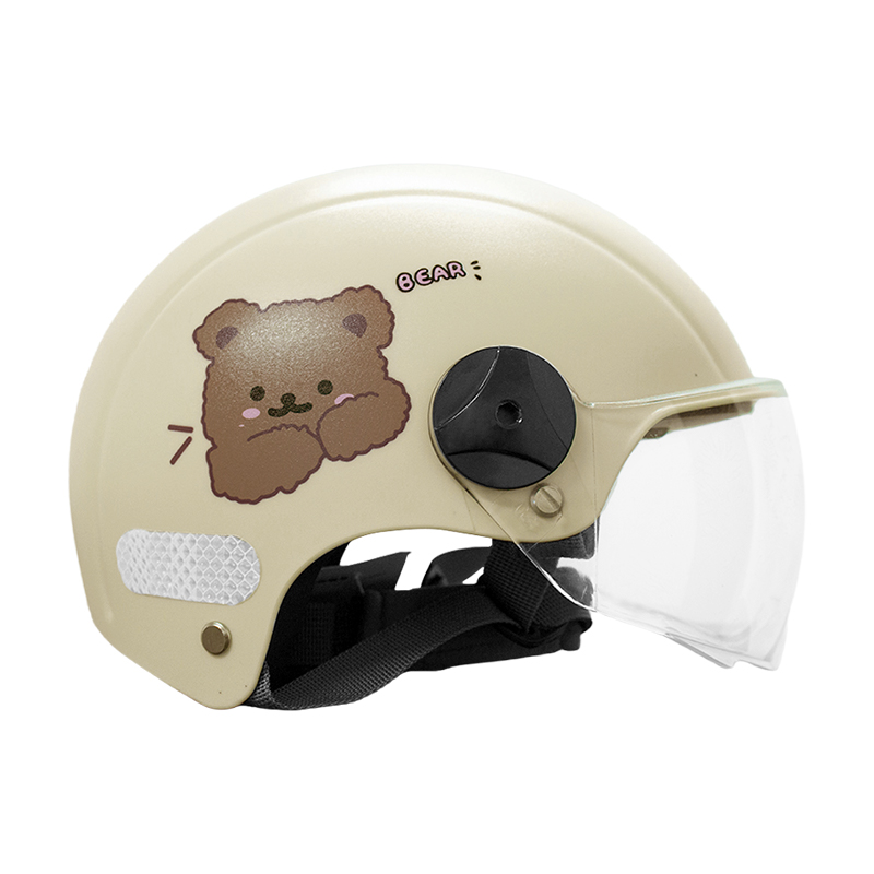 Helmet Budak Kids Helmet Motorcycle Children Security Motorcycle Helmets Half Face Cartoon Helmet Topi Keledar Protection Safety Helmet Half Helmet 儿童头盔
